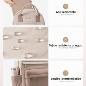 Bolso maternal grande 30L con organizadores internos y mudador portátil — Estilo de Bebé
