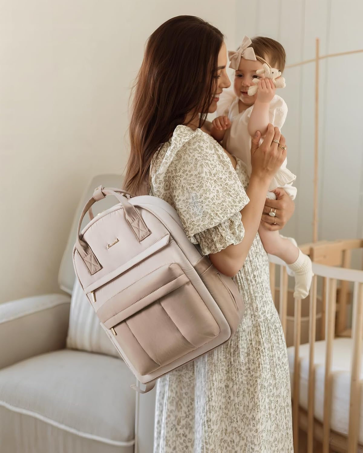 Bolso maternal Olivia 30 litros impermeable con mudador — Estilo de Bebé