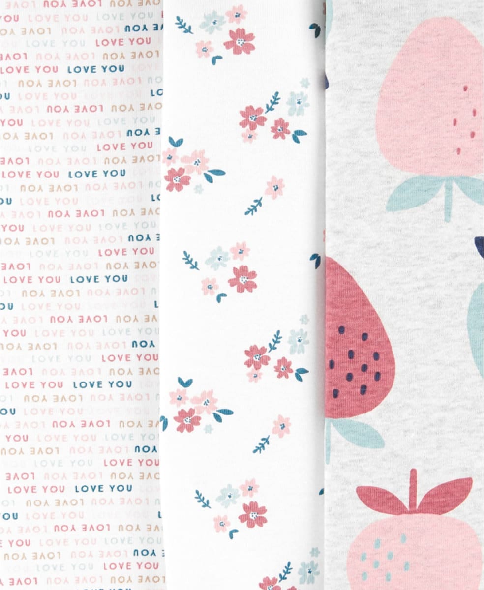 body bebé niña estampado frutilla color verde agua