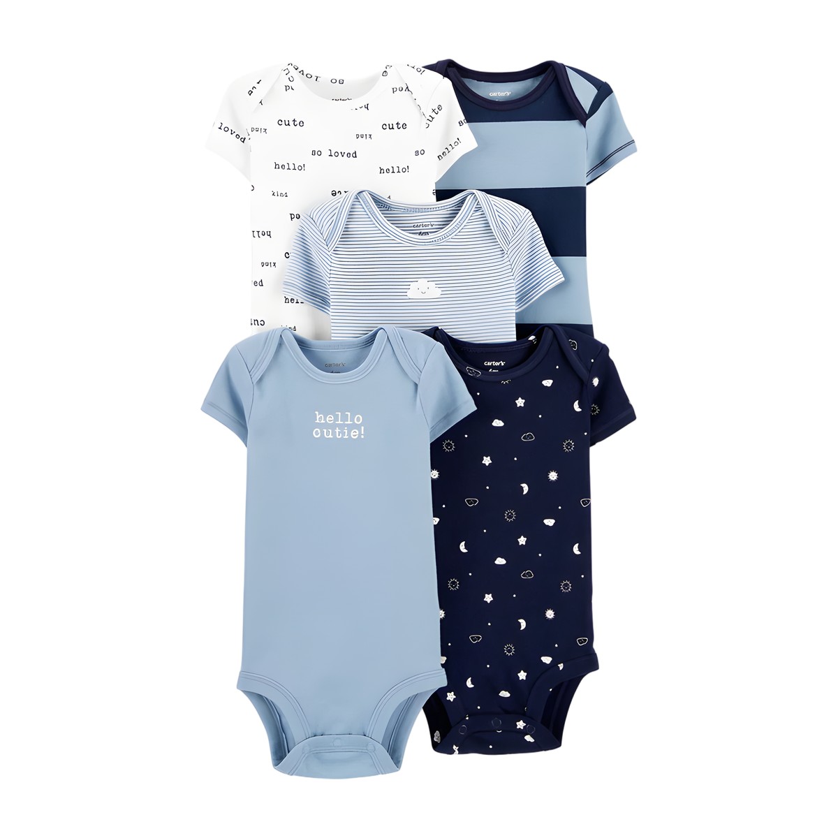 Set 5 Bodies Bebé Niño Algodón | Comodidad y Estilo Deportivo – Estilo de Bebé