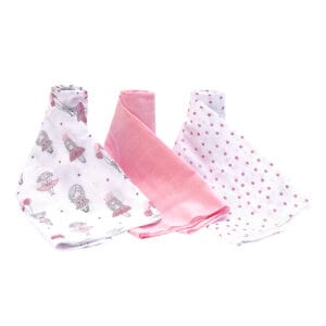 tuto de muselina Bambino para bebé 100% algodón set 3 diseños 72x72