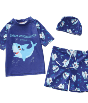 Traje de baño niño 3 piezas diseño tiburon