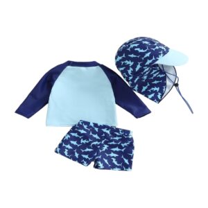 espalda traje-de-bano-nino-tiburon-3-piezas-sensiblue
