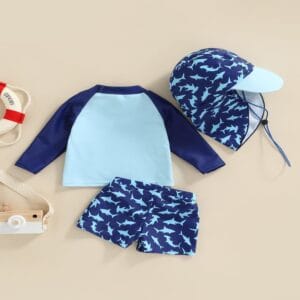 espalda traje-de-bano-nino-tiburon-3-piezas-sensiblue