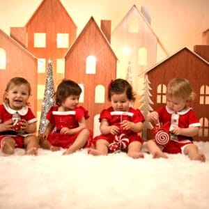 Colección de Navidad para bebé estilo pascuero 100% algodón