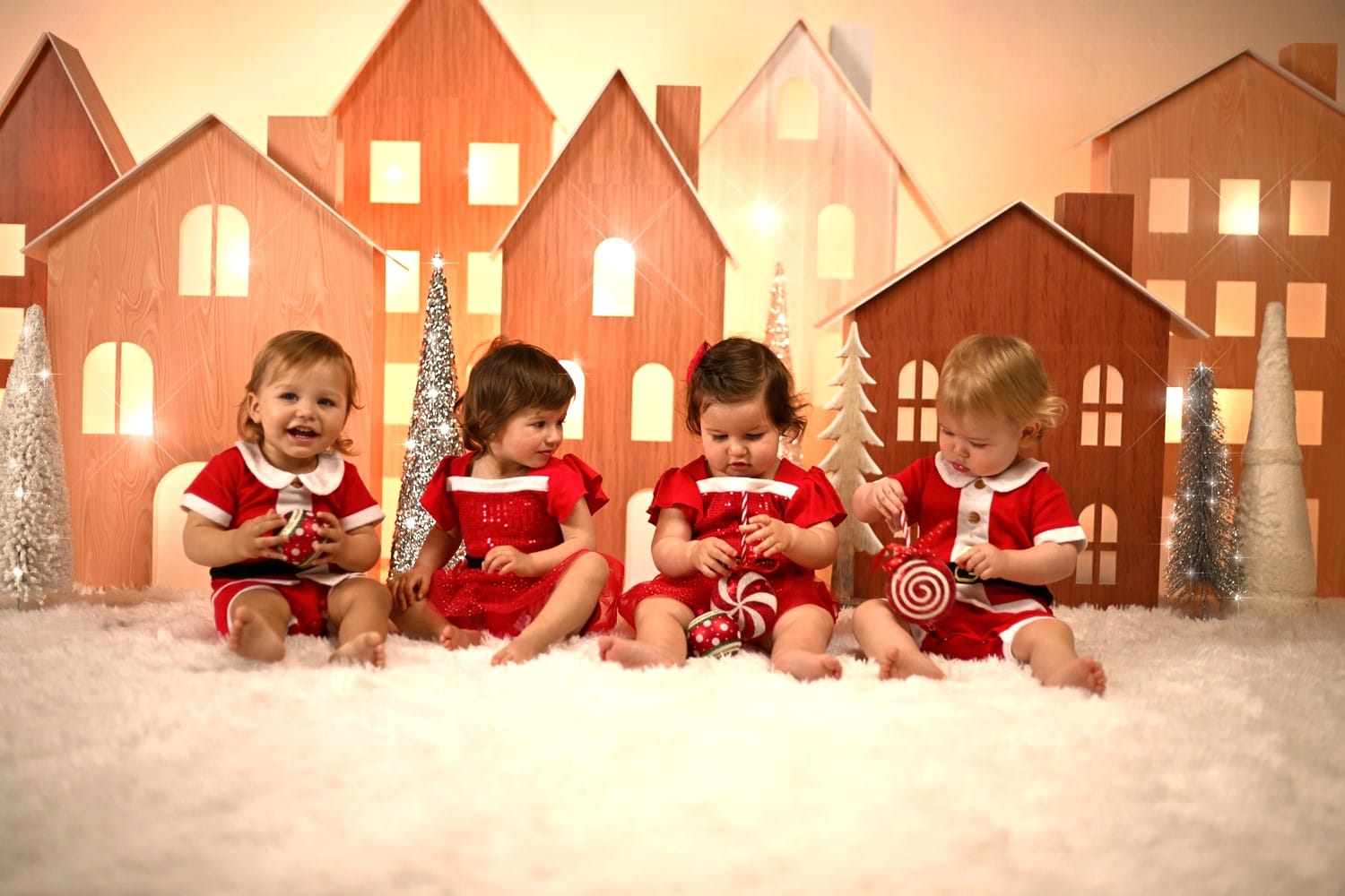 Colección de Navidad para bebé estilo pascuero 100% algodón