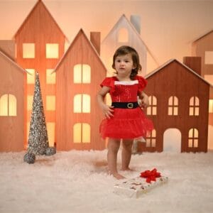 Bambino vestido de navidad para bebé niña