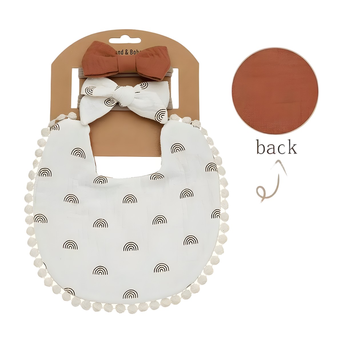 Set de 7 Baberos Reversibles + 14 Cintillos a Juego – vista 5