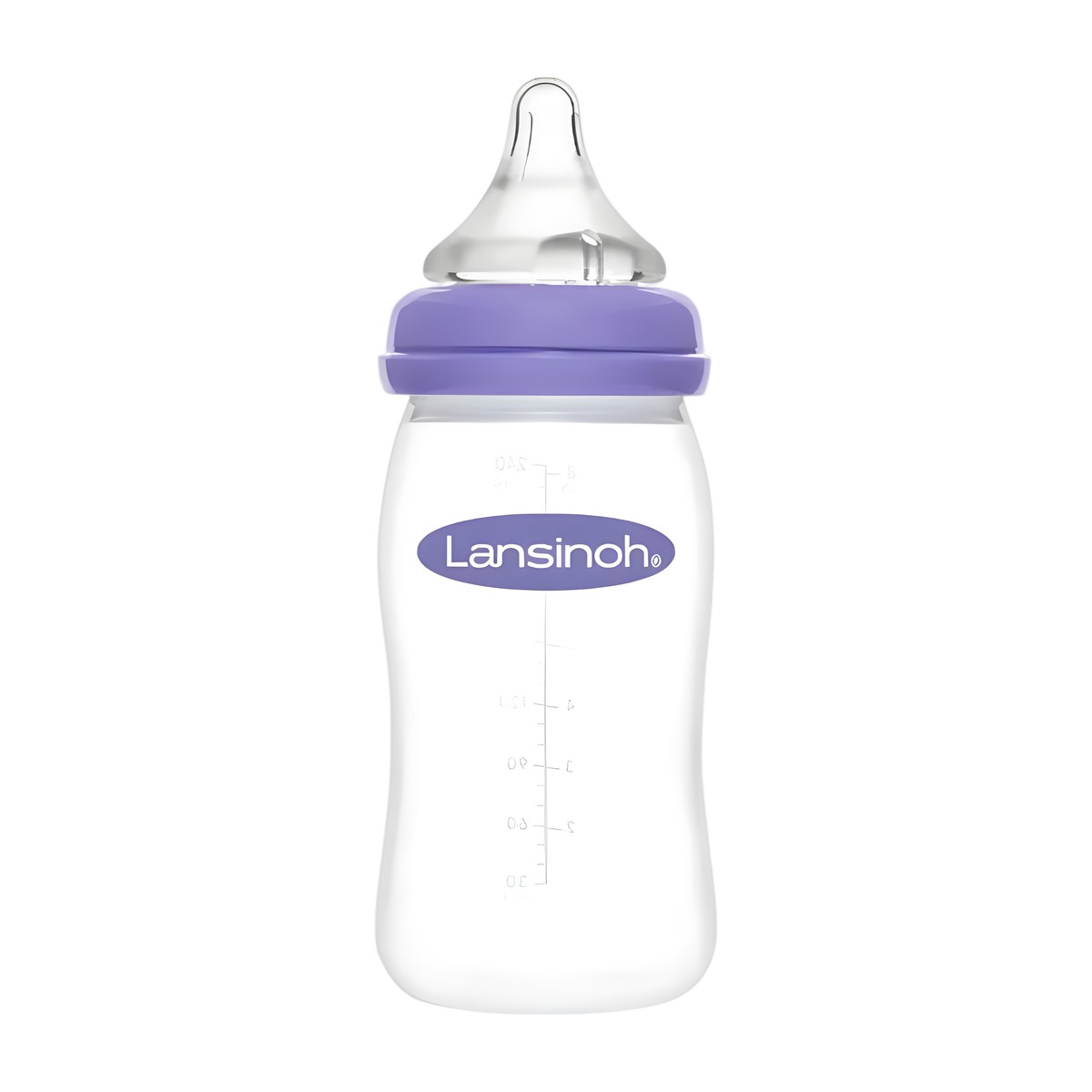 Mamadera Lansinoh Natural Wave 240 ml Flujo Medio 3 a 6 Meses