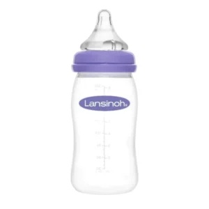 Mamadera Lansinoh Natural Wave 240 ml Flujo Medio 3 a 6 Meses