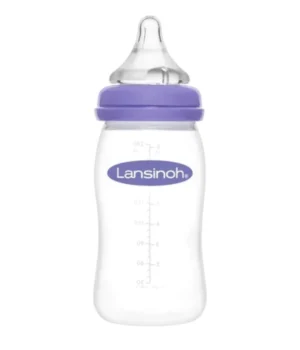 Mamadera Lansinoh Natural Wave 240 ml Flujo Medio 3 a 6 Meses