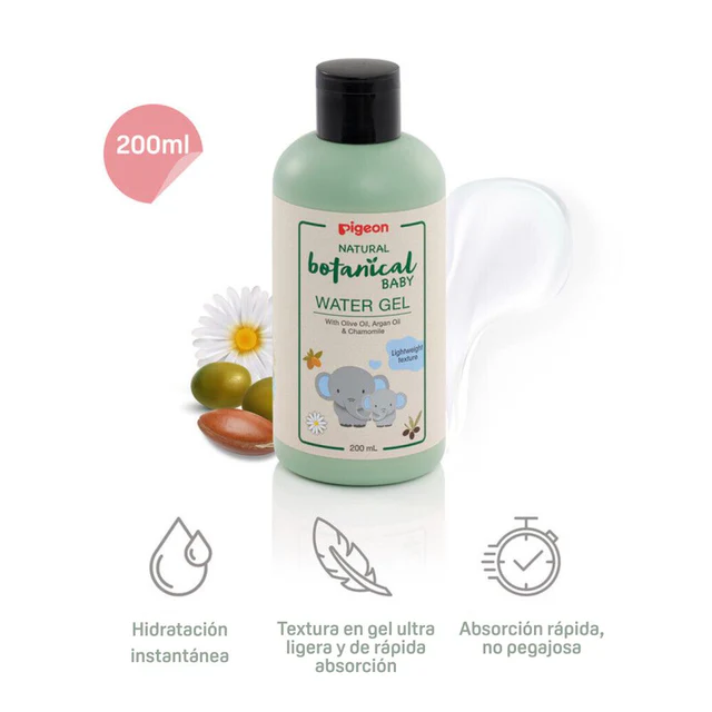 Gel Hidratante Bebé Pigeon Botanical Water Gel 200 ml