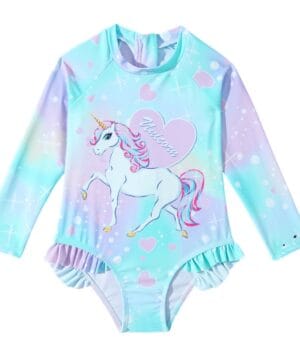 Traje de baño unicornio niña