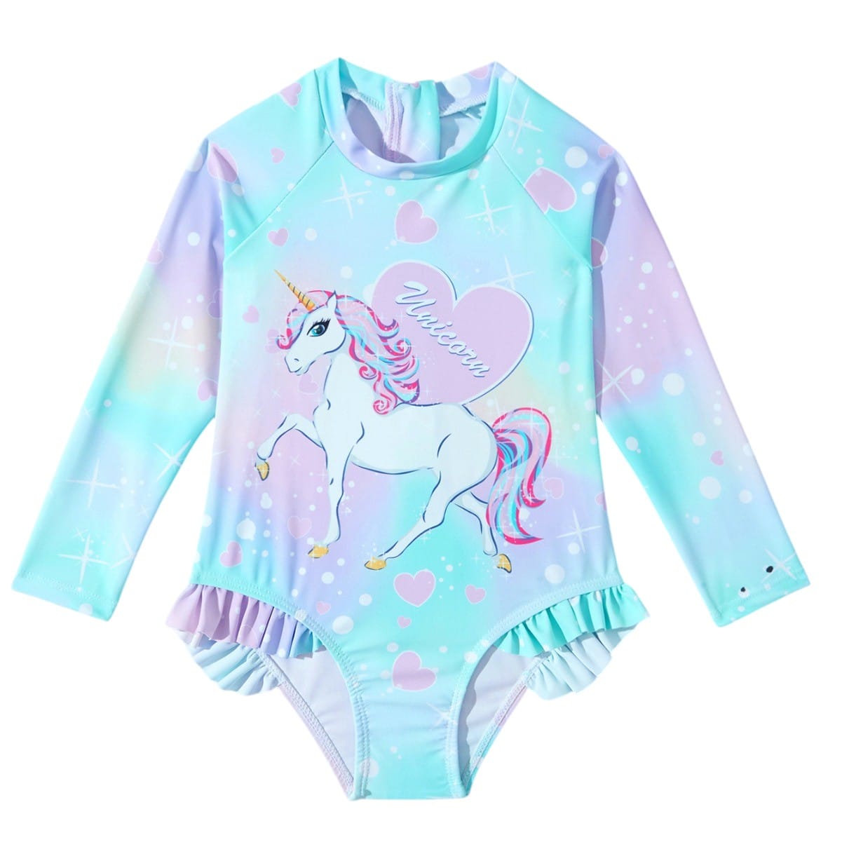 Traje de baño unicornio niña