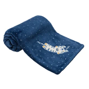 Frazada de coral - tigre y estrellas Bambino