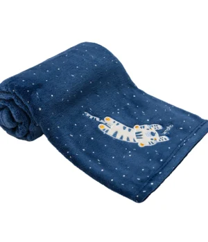 Frazada de coral - tigre y estrellas Bambino