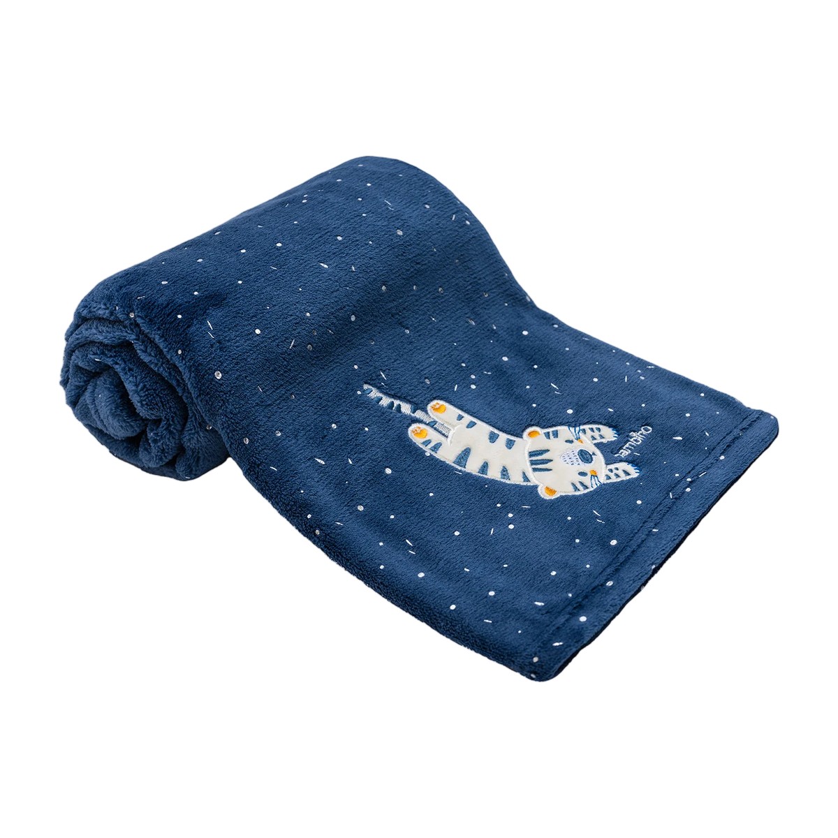 Frazada de coral - tigre y estrellas Bambino