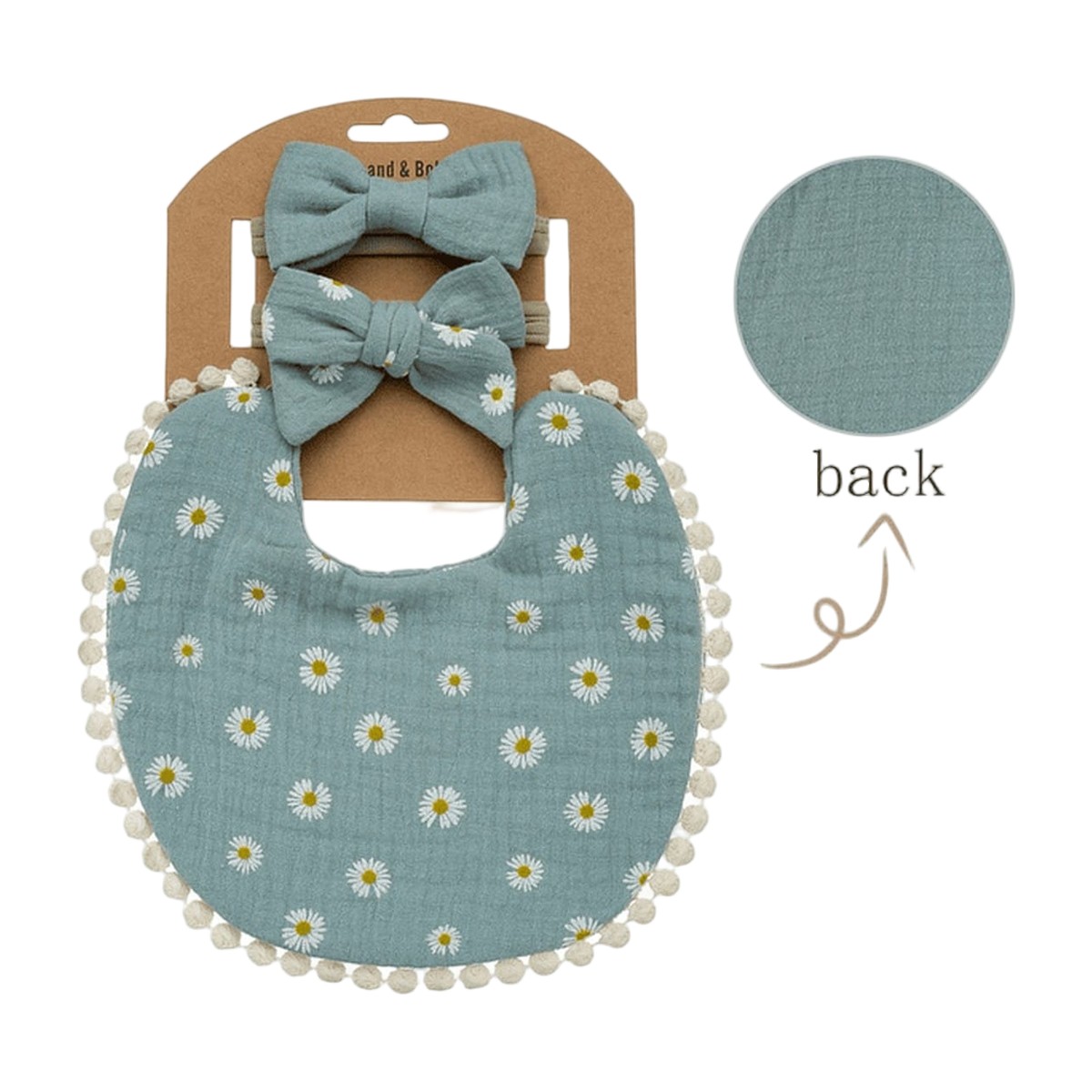 Set de 7 Baberos Reversibles + 14 Cintillos a Juego – vista 10