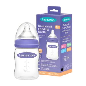 Mamadera Lansinoh Natural Wave 160 ml Flujo Lento para Bebés