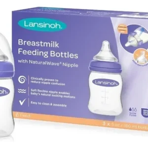 Set 3 Mamadera Natural Wave 160ml Lansinoh