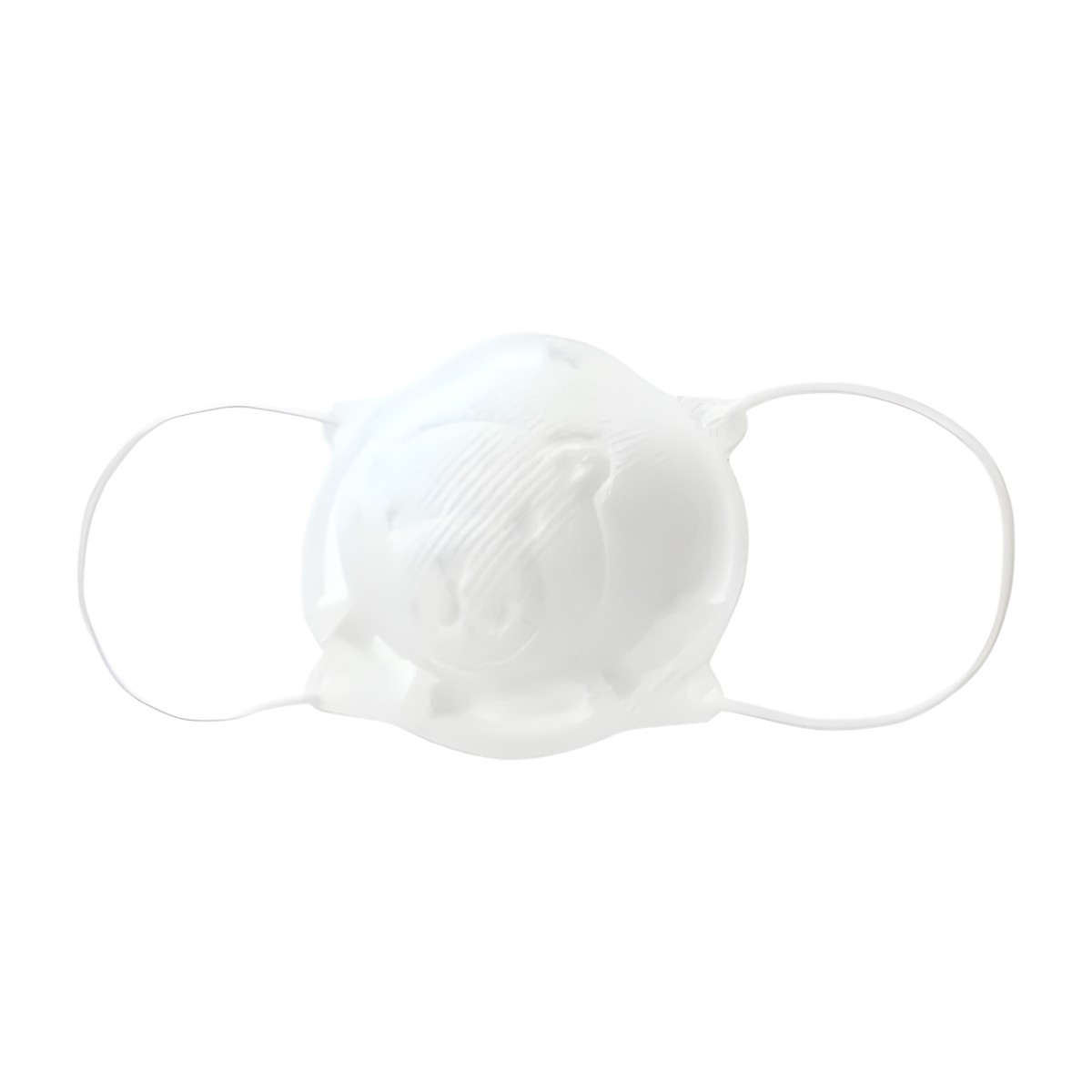 Mascarilla 3D para bebé Pigeon, ajuste cómodo con espacio de respiración y tirantes suaves.