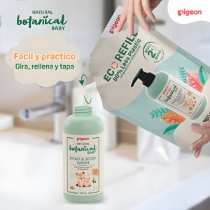 Recarga Gel de Limpieza Pigeon Head & Body Wash Botanical 900 ml