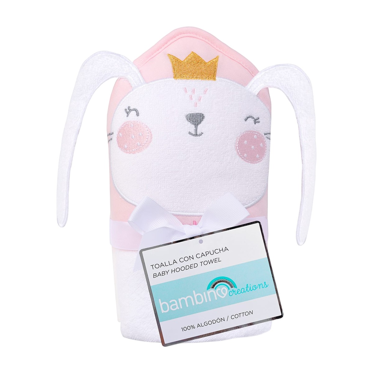 Toalla Bambino con capucha bebe Niña