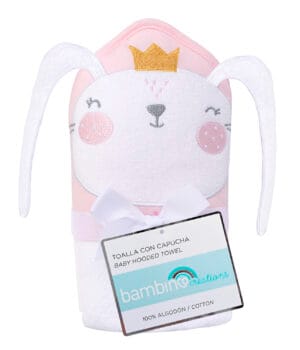 Toalla Bambino con capucha bebe Niña