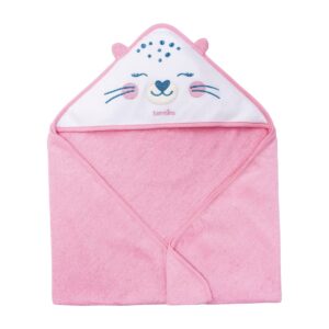 Toalla con Capucha Bebé Chita Rosada – Algodón Suave y Absorbente