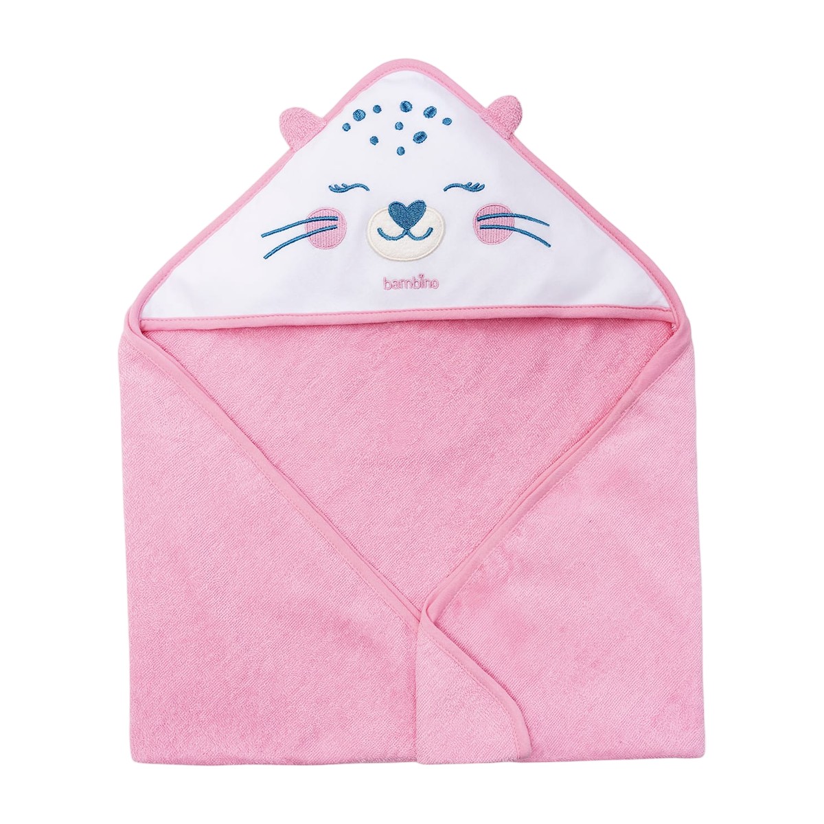 Toalla con Capucha Bebé Chita Rosada – Algodón Suave y Absorbente