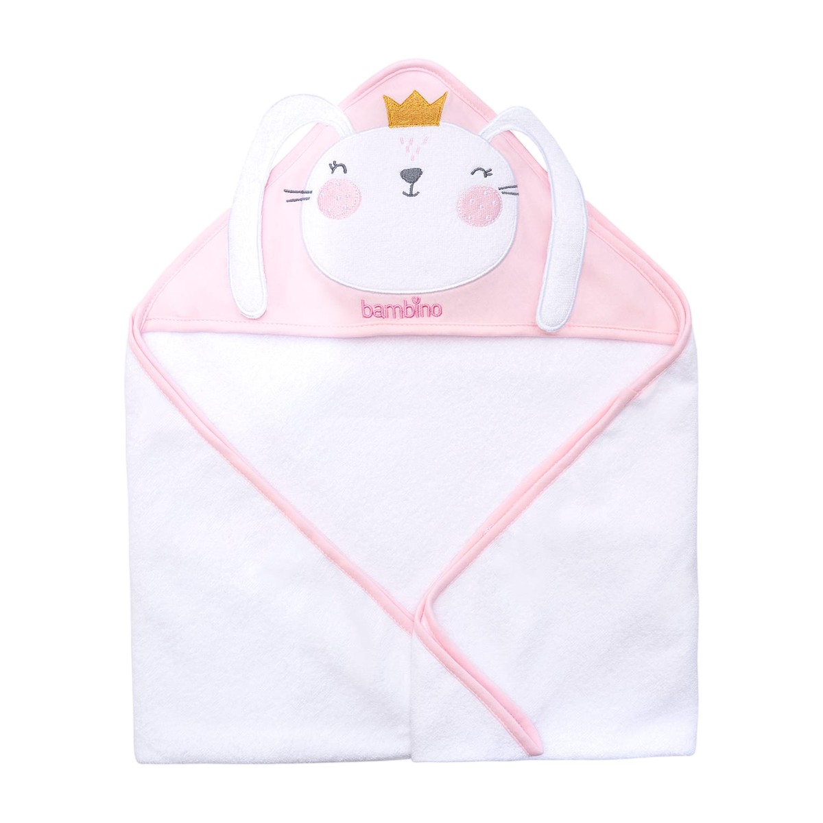 Toalla Bambino con capucha bebe Diseño Conejita