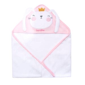 Toalla Bambino con capucha bebe Diseño Conejita