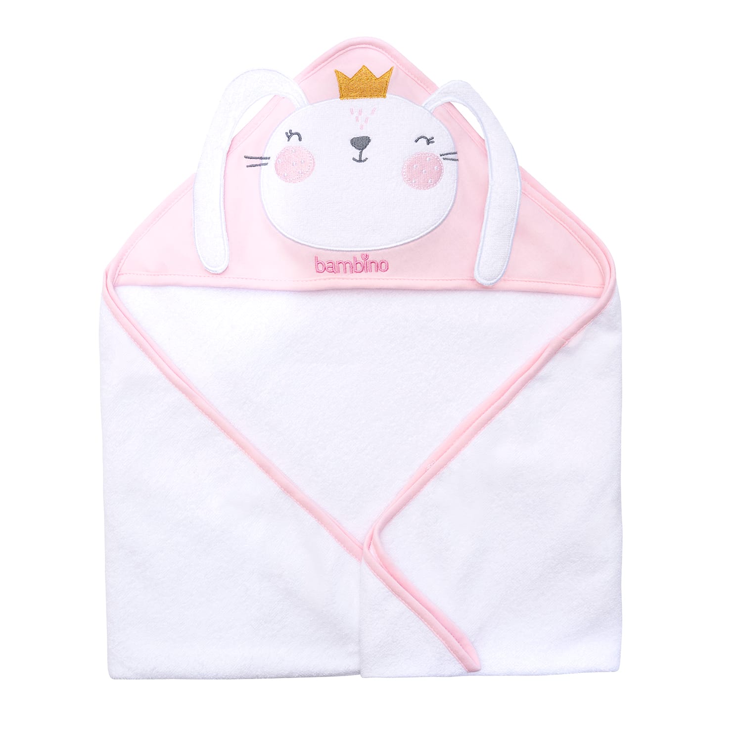 Toalla Bambino con capucha bebe Diseño Conejita