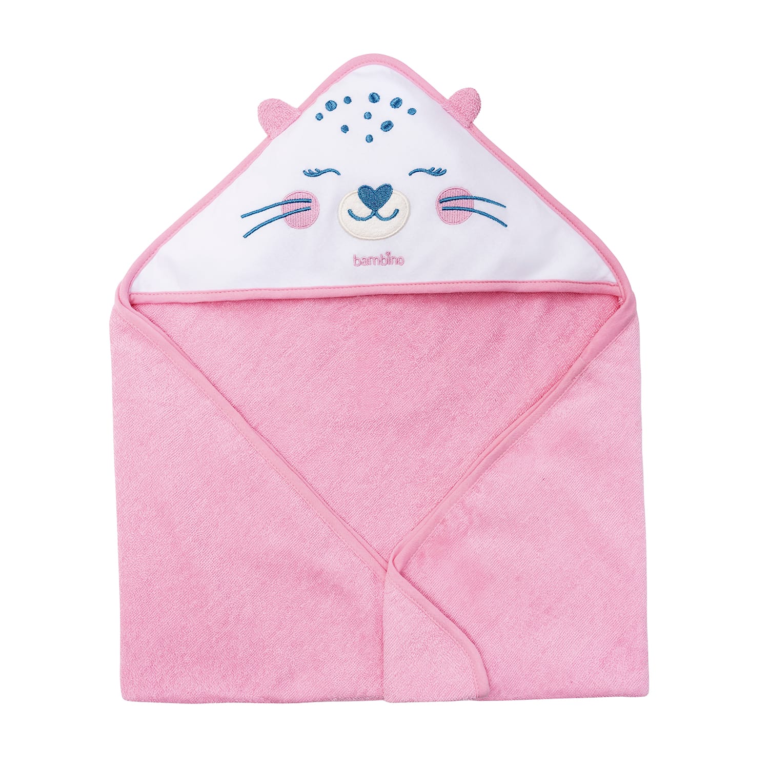 Toalla con Capucha Bebé Chita Rosada – Algodón Suave y Absorbente