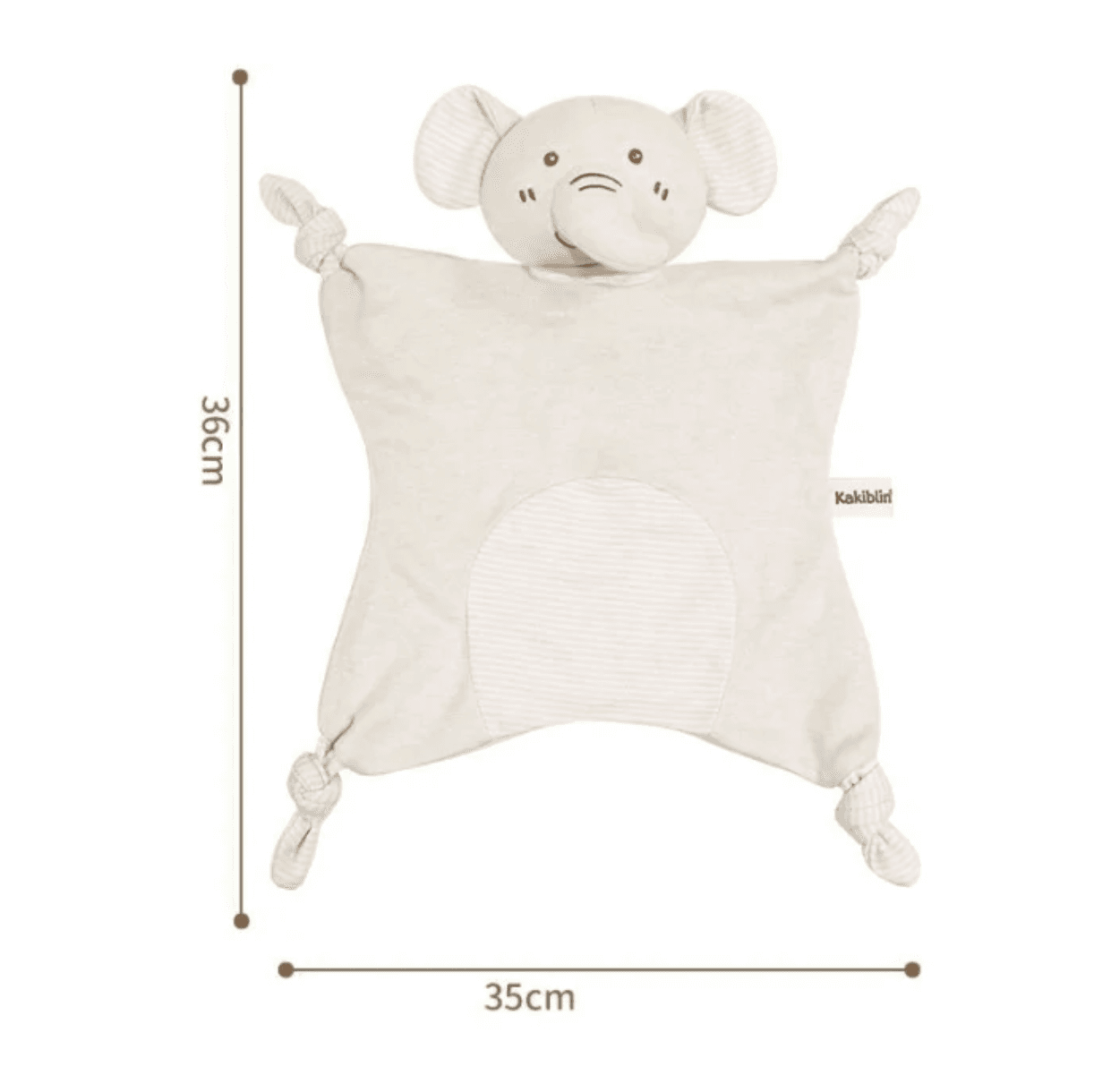 Tuto de apego elefante para bebé de algodón 100% orgánico, suave y seguro