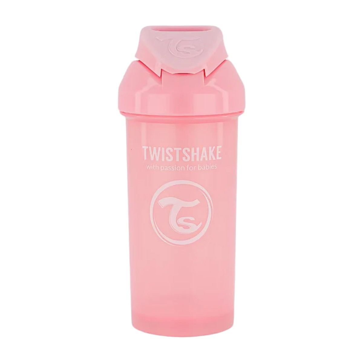 Twistshake Vaso con Bombilla 360 ml Rosado