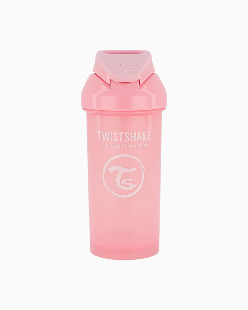 Twistshake Vaso con Bombilla 360 ml Rosado
