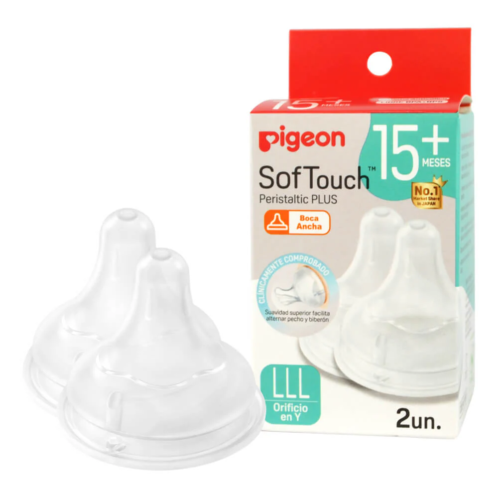 Tetinas de Repuesto Softouch Pigeon Talla LLL (2 Un) – Flujo Muy Alto