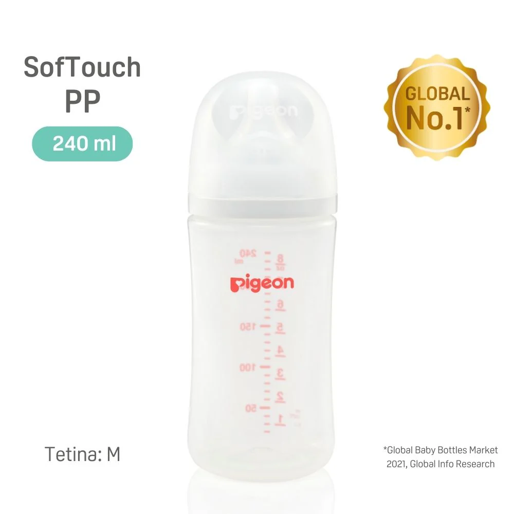 Mamadera Pigeon Softouch PP 240 ml