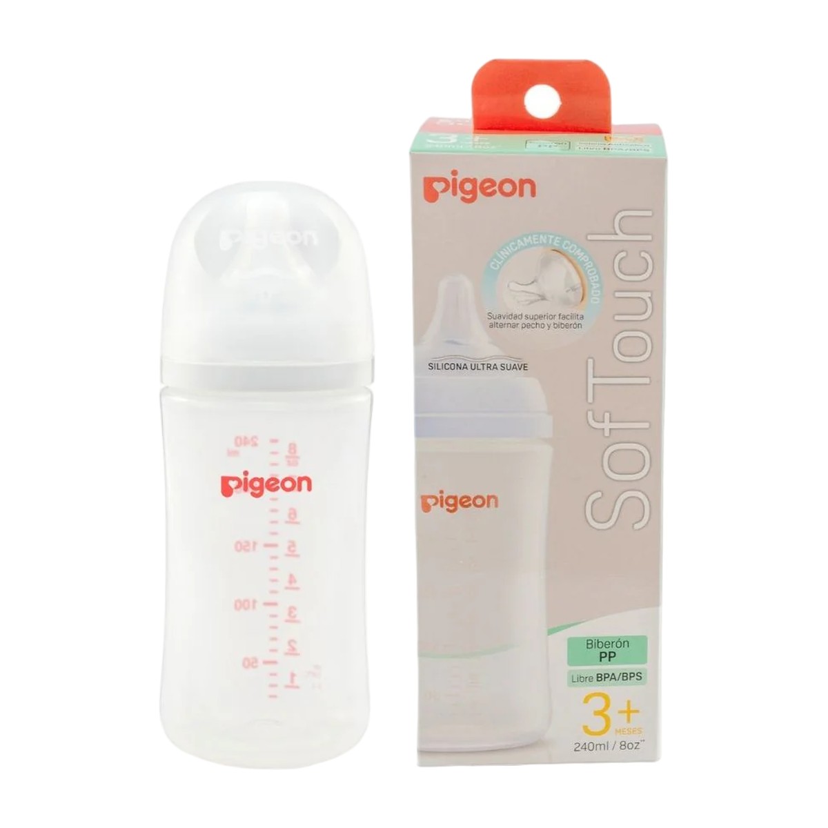 mamadera pigeon softouch pp 240 ml