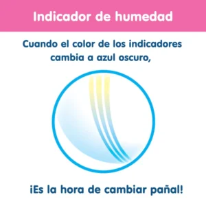 pañales Merries RN indicador de cambio