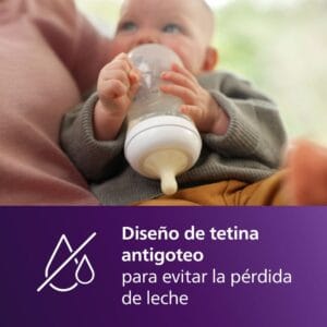 Set 3 Mamaderas Philips Avent Natural Response 260 ml – Flujo Medio (3–6 meses)