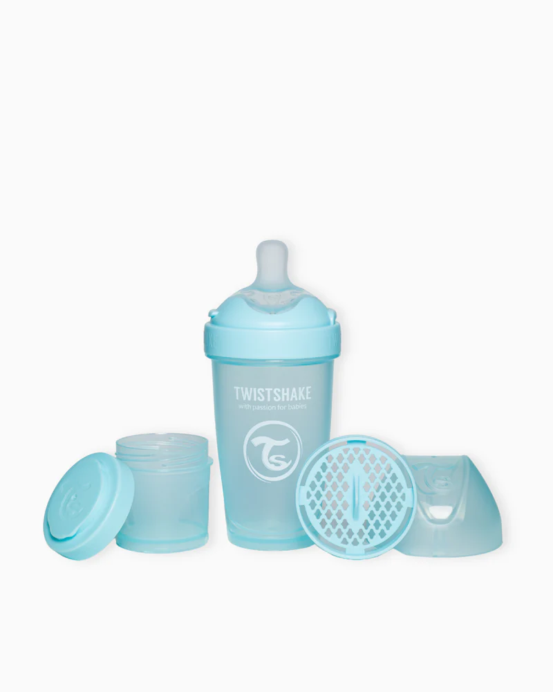 Mamadera Anti-cólicos Double Pro TwistFlow 260 ml Azul Claro