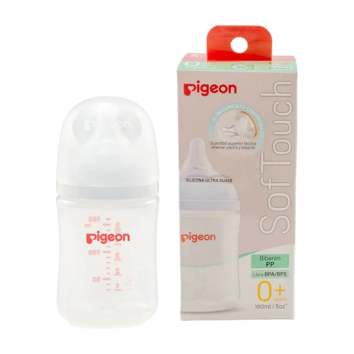 Mamadera Pigeon Softouch PP 160 ml