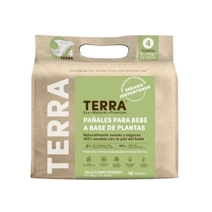 Pañales Terra Talla G 18 uns