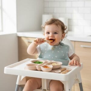 Sensiblue plato mariposa BPA FRee color beige