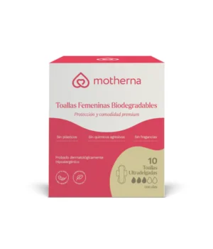 Toallas femeninas biodegradables Motherna ultra delgadas