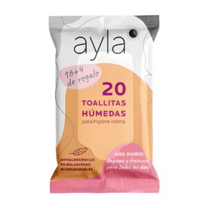 Toallitas de higiene íntima Ayla 20 un