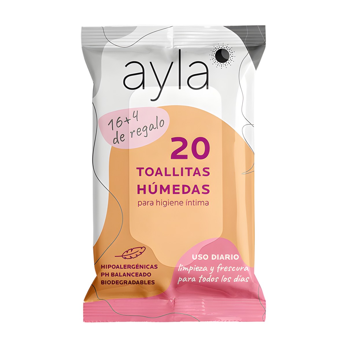 Toallitas de higiene íntima Ayla 20 un
