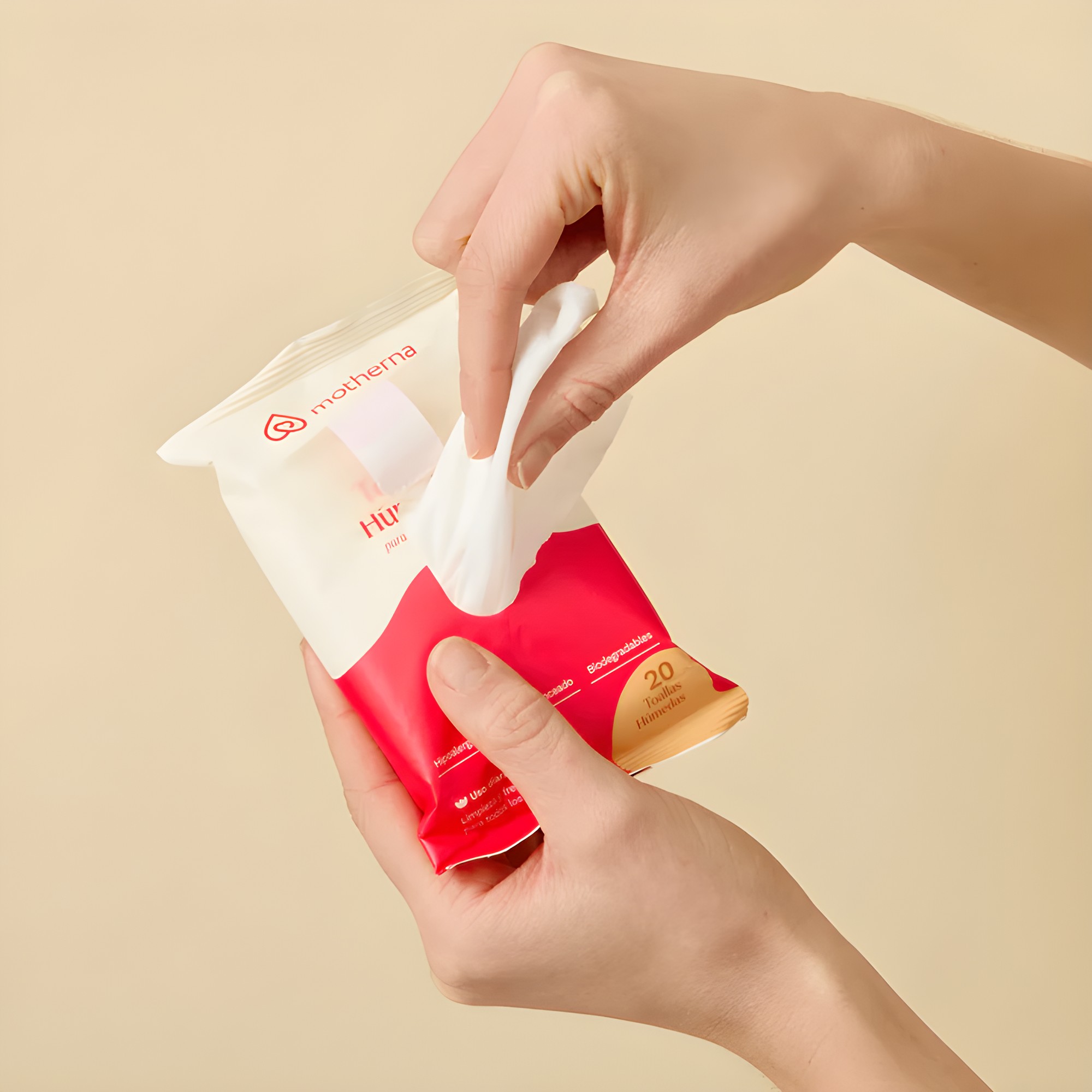 Toallitas húmedas íntimas Motherna hipoalergénicas biodegradables